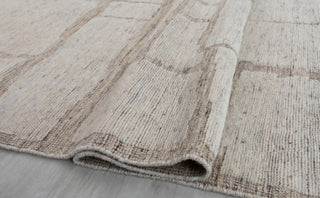 Distressed Ivory White L.Brown Wool Bohemian Handknotted Moroccan 100% WOOL Rug !!Free Shipping!! MRC-17 - 20709