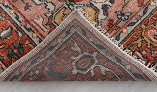 Rust Coral Serapi Classic Persian Retro high Quality Rug Hand Knotted 100% Wool Rug, Rug- Se-65/ Se-57