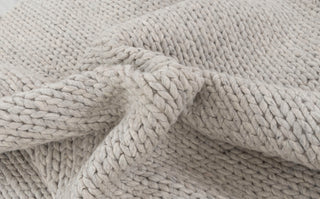 Light Grey Chunky Wool Felted High Quality Nordic scandinavian Modern Design Hand Woven Wool Flatweave Rug, Customize in any size-4761