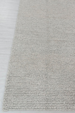 Light Grey Chunky Felted Soft Wool Rug Modern Design Hand Woven Wool Flatweave Rug, Customize in any size-4758 tn-75