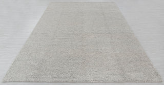 Light Grey Chunky Felted Soft Wool Rug Modern Design Hand Woven Wool Flatweave Rug, Customize in any size-4758 tn-75