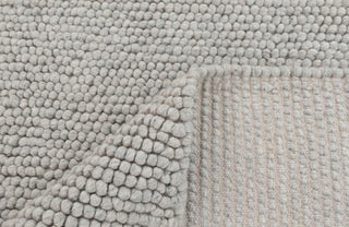 Light Grey Chunky Felted Soft Wool Rug Modern Design Hand Woven Wool Flatweave Rug, Customize in any size-4758 tn-75