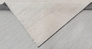 Ivory White Solid Pebbles Pattern Modern Design Hand Woven Wool Flatweave Rug, Customize in any size-TN-42