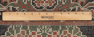 2.6x10 Foot Black Green Arts & Crafts William Morris Runner Rug Hand Knotted Wool Soft, Thick and Plush Feel #G-11471