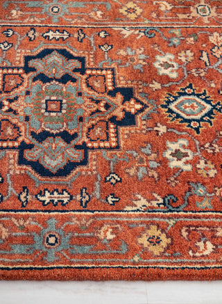 2.6x10 Foot Red Serapi Persian Reproduction Runner Rug Hand Knotted Wool Soft, Thick and Plush Feel #G-11477