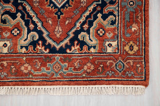 2.6x10 Foot Red Serapi Persian Reproduction Runner Rug Hand Knotted Wool Soft, Thick and Plush Feel #G-11477