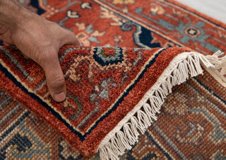 2.6x10 Foot Red Serapi Persian Reproduction Runner Rug Hand Knotted Wool Soft, Thick and Plush Feel #G-11477
