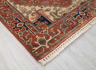 2.6x10 Foot Red Serapi Persian Reproduction Runner Rug Hand Knotted Wool Soft and Plush Feel #G-11476