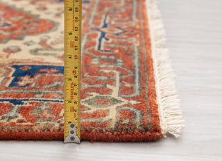 2.6x10 Foot Red Serapi Persian Reproduction Runner Rug Hand Knotted Wool Soft and Plush Feel #G-11476