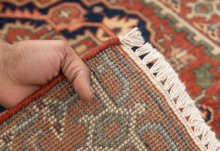 2.6x10 Foot Red Serapi Persian Reproduction Runner Rug Hand Knotted Wool Soft and Plush Feel #G-11476
