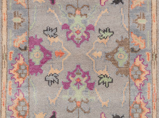2.6x12 Foot Oushak Runner Rug Hand Knotted Wool Soft, Thick and Plush Feel #G-11473