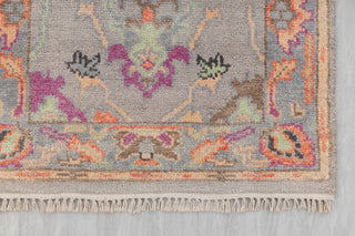 2.6x12 Foot Oushak Runner Rug Hand Knotted Wool Soft, Thick and Plush Feel #G-11473
