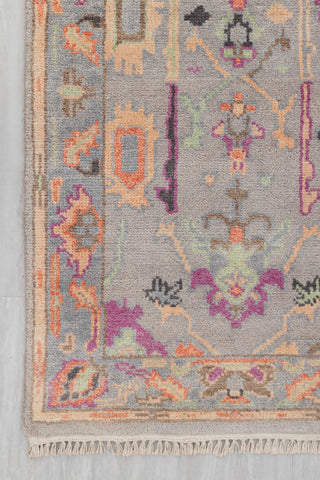 2.6x12 Foot Oushak Runner Rug Hand Knotted Wool Soft, Thick and Plush Feel #G-11473