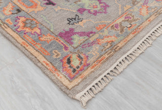 2.6x12 Foot Oushak Runner Rug Hand Knotted Wool Soft, Thick and Plush Feel #G-11473