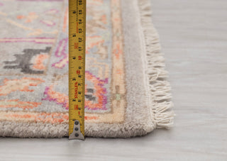2.6x12 Foot Oushak Runner Rug Hand Knotted Wool Soft, Thick and Plush Feel #G-11473