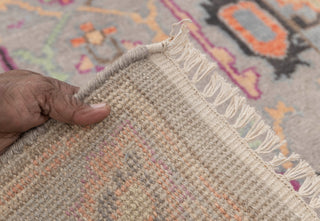 2.6x12 Foot Oushak Runner Rug Hand Knotted Wool Soft, Thick and Plush Feel #G-11473