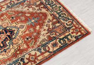 2.6x14Ft. Red Serapi Persian Reproduction Runner Rug Hand Knotted Wool Soft and Plush Feel #G-11472