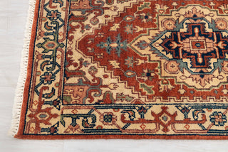 2.6x14Ft. Red Serapi Persian Reproduction Runner Rug Hand Knotted Wool Soft and Plush Feel #G-11472
