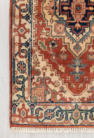 2.6x14Ft. Red Serapi Persian Reproduction Runner Rug Hand Knotted Wool Soft and Plush Feel #G-11472