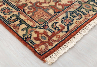 2.6x14Ft. Red Serapi Persian Reproduction Runner Rug Hand Knotted Wool Soft and Plush Feel #G-11472