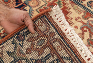 2.6x14Ft. Red Serapi Persian Reproduction Runner Rug Hand Knotted Wool Soft and Plush Feel #G-11472