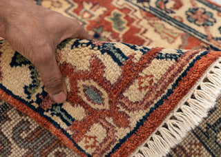 2.6x14Ft. Red Serapi Persian Reproduction Runner Rug Hand Knotted Wool Soft and Plush Feel #G-11472