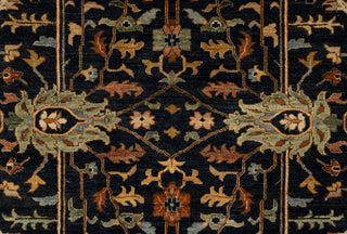 8x10 Classic Persian Retro Mahal Design Navy Blue Rust High Quality Premium Wool Hand Knotted Rug