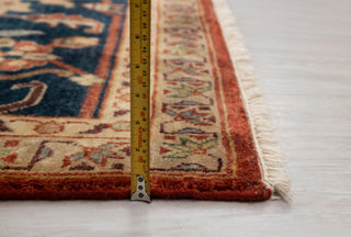10x14 Classic Indo Persian Serapi Mahal Red Beige Hand Knotted 100% Wool Rug,