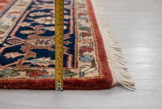 8x10 Red Blue Karaje Plush High Quality Soft Wool Hand Knotted Rug I Mt-64