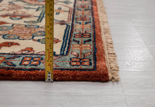 10x10 Square Rug Red Beige Classic Serapi Rug High Quality Hand Knotted 100% WOOL Rug, Rug-Mt-17
