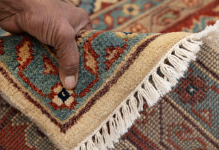9x9 Square Rug Cream Persian Rust Plush Soft Feel Quality Wool Hand Knotted Rug , MT-25