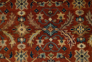 9x9 Square Rug Persian Style Inspired Cream Red Blue Persian High Quality Handmade Wool Rug | Mt-24