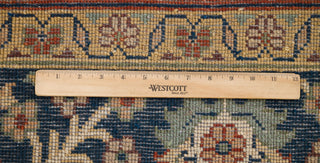 9x9 Square Rug Persian Style Inspired Cream Red Blue Persian High Quality Handmade Wool Rug | Mt-24