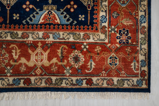 9x12 Blue Rust Antique Reproduction Persian Karaje High Quality Rug Hand Knotted, MT-9