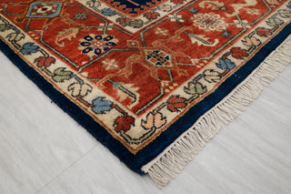 9x12 Blue Rust Antique Reproduction Persian Karaje High Quality Rug Hand Knotted, MT-9