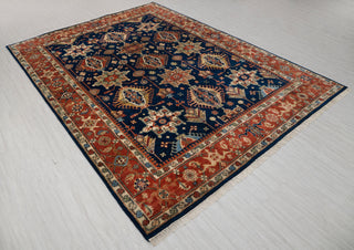 9x12 Blue Rust Antique Reproduction Persian Karaje High Quality Rug Hand Knotted, MT-9