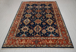 9x12 Blue Rust Antique Reproduction Persian Karaje High Quality Rug Hand Knotted, MT-9