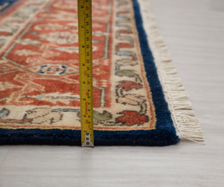 9x12 Blue Rust Antique Reproduction Persian Karaje High Quality Rug Hand Knotted, MT-9