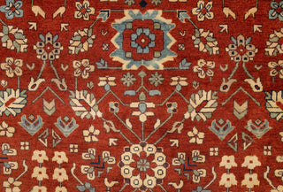 9x9 Square Red Beige Persian Reproduction Soft Quality Wool Hand Knotted Rug , MT-20