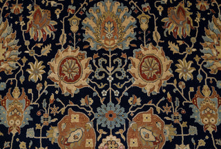 10x14 Navy Red Persian Reproduction High Density Premium Quality Hand Knotted Soft Wool Rug I G-10684