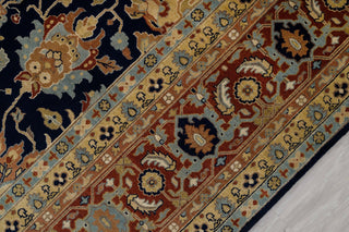 10x14 Navy Red Persian Reproduction High Density Premium Quality Hand Knotted Soft Wool Rug I G-10684