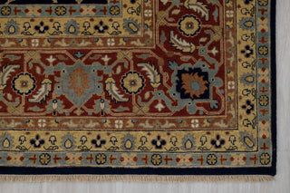 10x14 Navy Red Persian Reproduction High Density Premium Quality Hand Knotted Soft Wool Rug I G-10684
