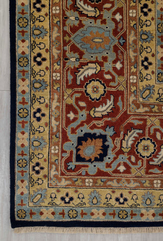 10x14 Navy Red Persian Reproduction High Density Premium Quality Hand Knotted Soft Wool Rug I G-10684